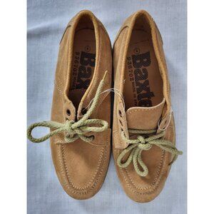 BAXTER Slip on Loafers Shoes Women's Sz 9 Suede NWOT Spain Leather Casual